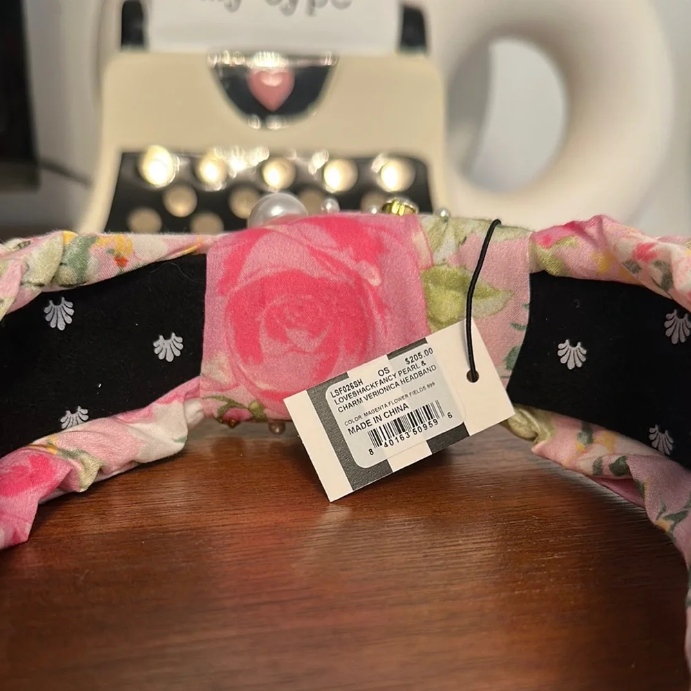 Floral Pink Embellished Headband - Picture 3 of 3